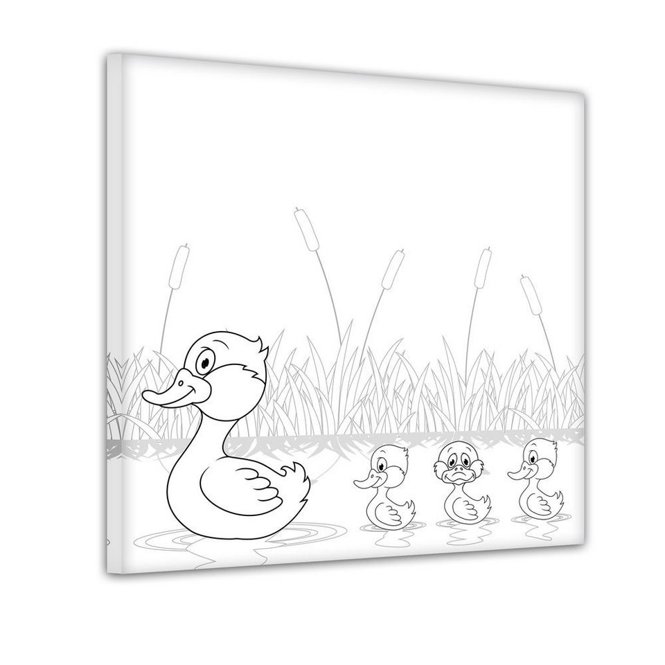 Bilderdepot24 Wandbild, Entenfamilie Ausmalbild OTTO Bilderdepot24 Wandbild, Entenfamilie Ausmalbild OTTO