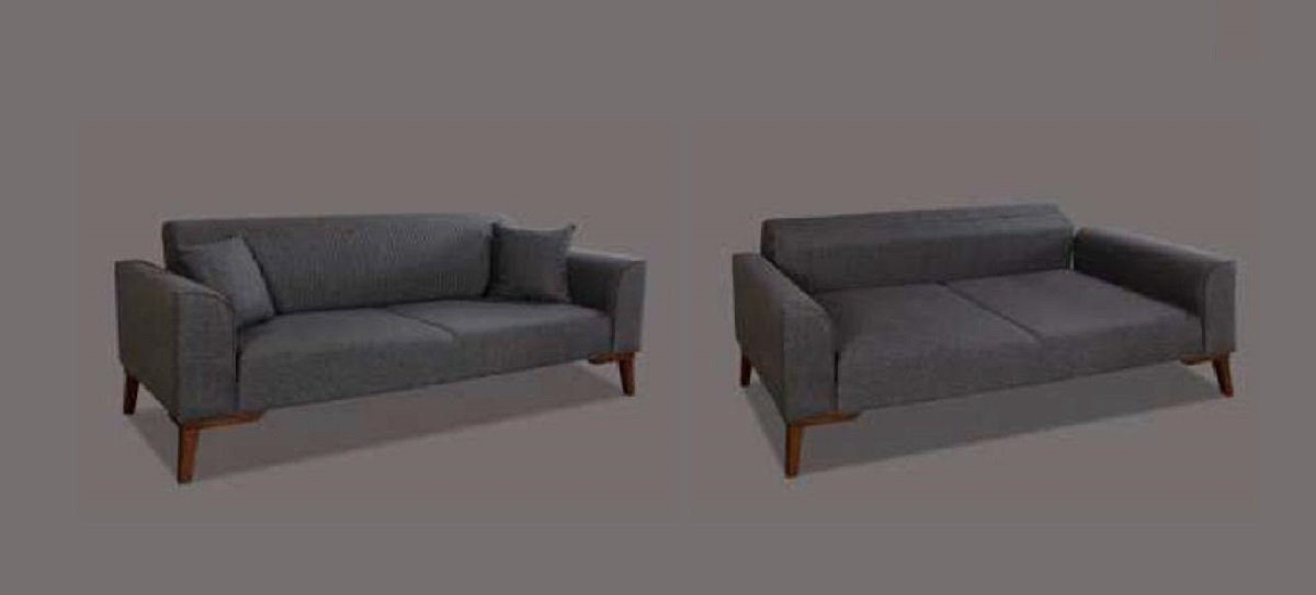 Sofa Sofa Sitzer Dreisitzer Neu JVmoebel Möbel 3 Design Luxus Couchen Grau