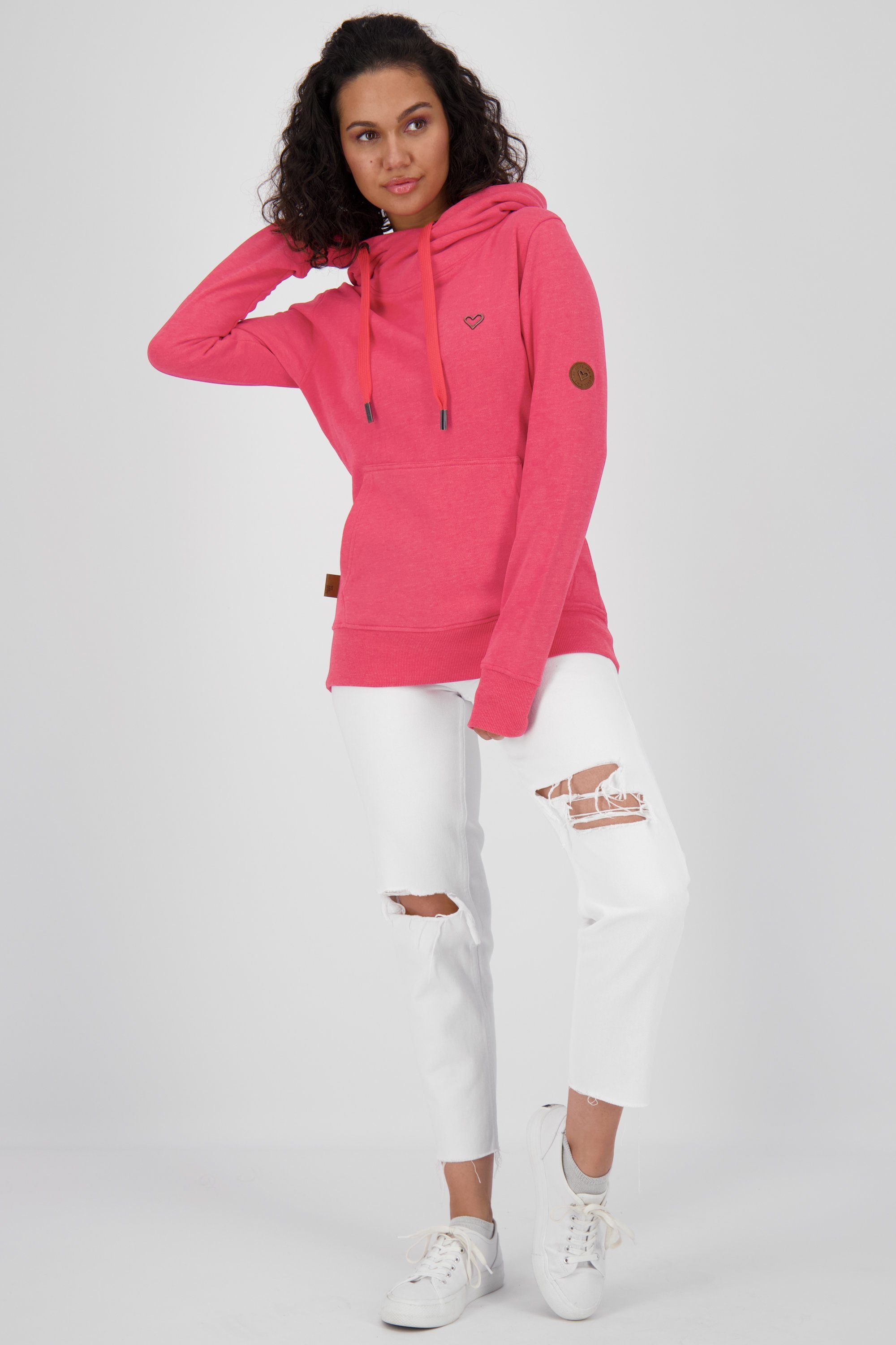 Sweatshirt SarahAK & fuchsia Kapuzensweatshirt, Sweatshirt Alife Damen Kickin Kapuzensweatshirt A