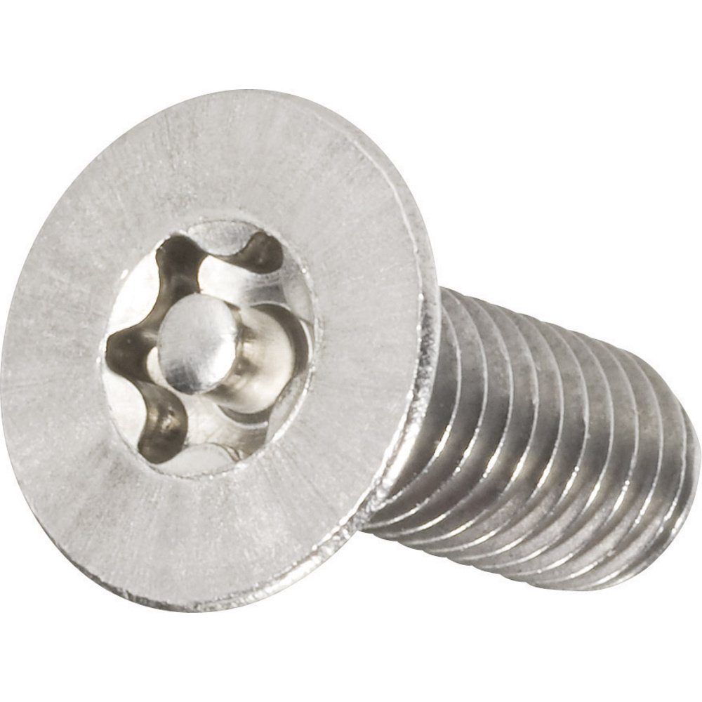 Schraube TOOLCRAFT 888822 Senkkopfschraube M6 16 mm T-Profil mit Stift Edel