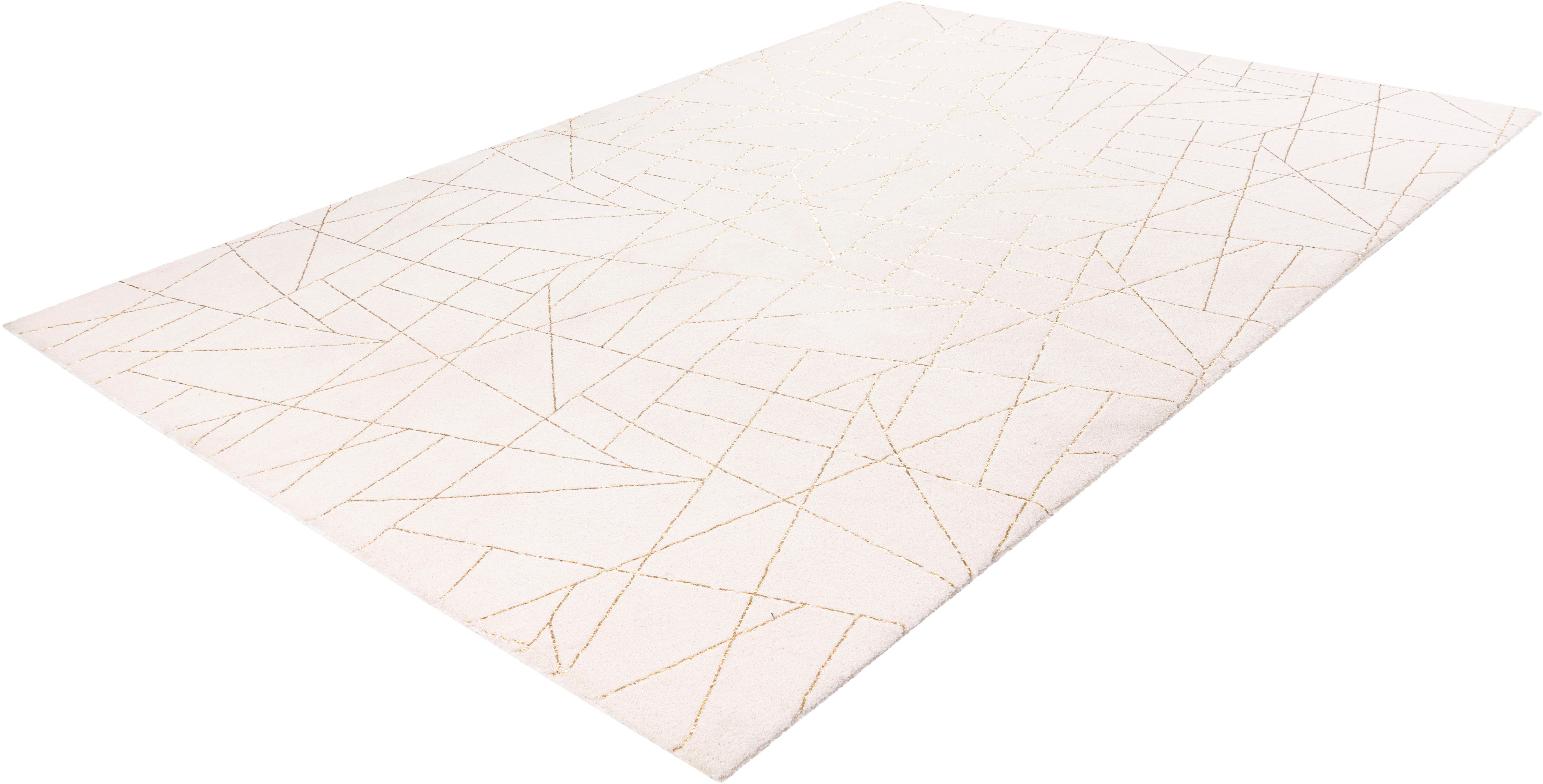 me gusta Teppich Bijou 125, rechteckig, Höhe: 20 mm, Glanz Effekt, weicher Flor, Wohnzimmer, Schlafzimmer