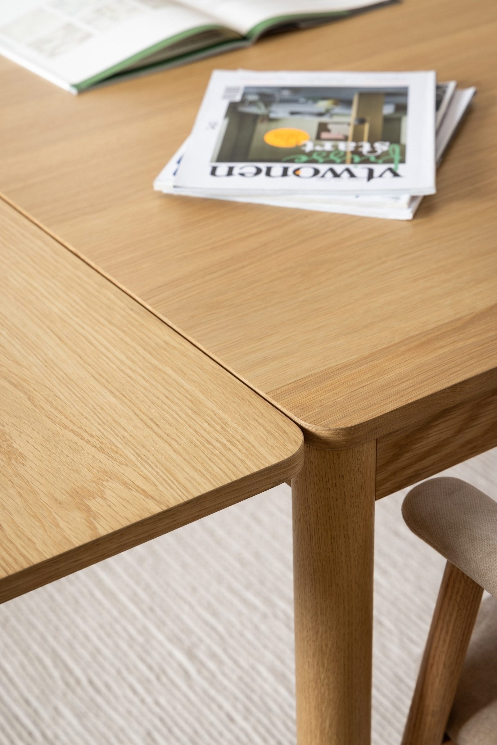 ACTONA GROUP Esstisch in Eiche, MDF - 200x75x100cm (BxHxT)
