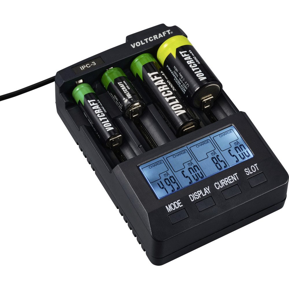 VOLTCRAFT VOLTCRAFT IPC-3 Rundzellen-Ladegerät LiIon, NiCd, NiMH 10440, 14500, 1 Rundzellen-Lader – Bild 4 von 5