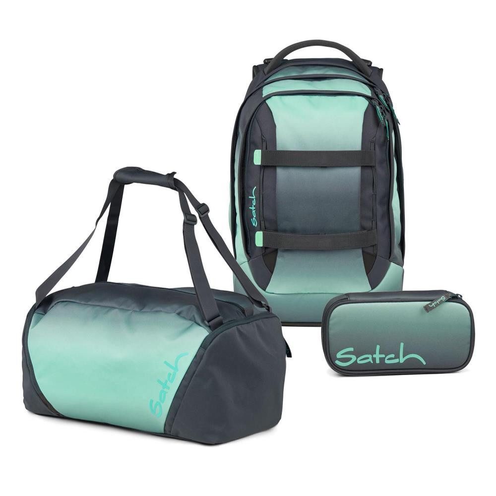 Satch Schulrucksack Pack (3tlg, inkl. Schlamperbox und Sporttasche)