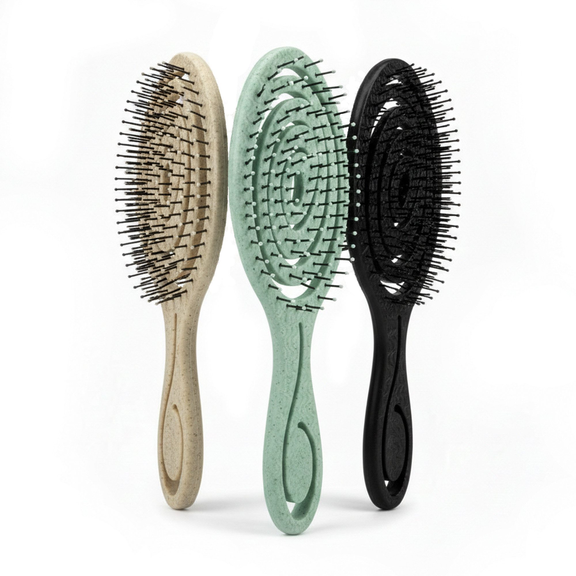 varivendo Haarkamm Haarbürste Entwirrbürste Schwarz 1 Stück, (Stück, 1 tlg., Haarbürste), Stylingbürste Friseurbürste Lockenbürste Entwirrbürste