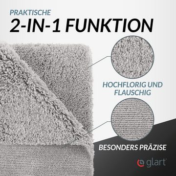 Glart 432S Auto Poliertuch 3er Set, 40x40cm Premium Mikrofaser, Lackpflege Mikrofasertuch (70% Polyester, 30% Polyamid, 40x40 cm)