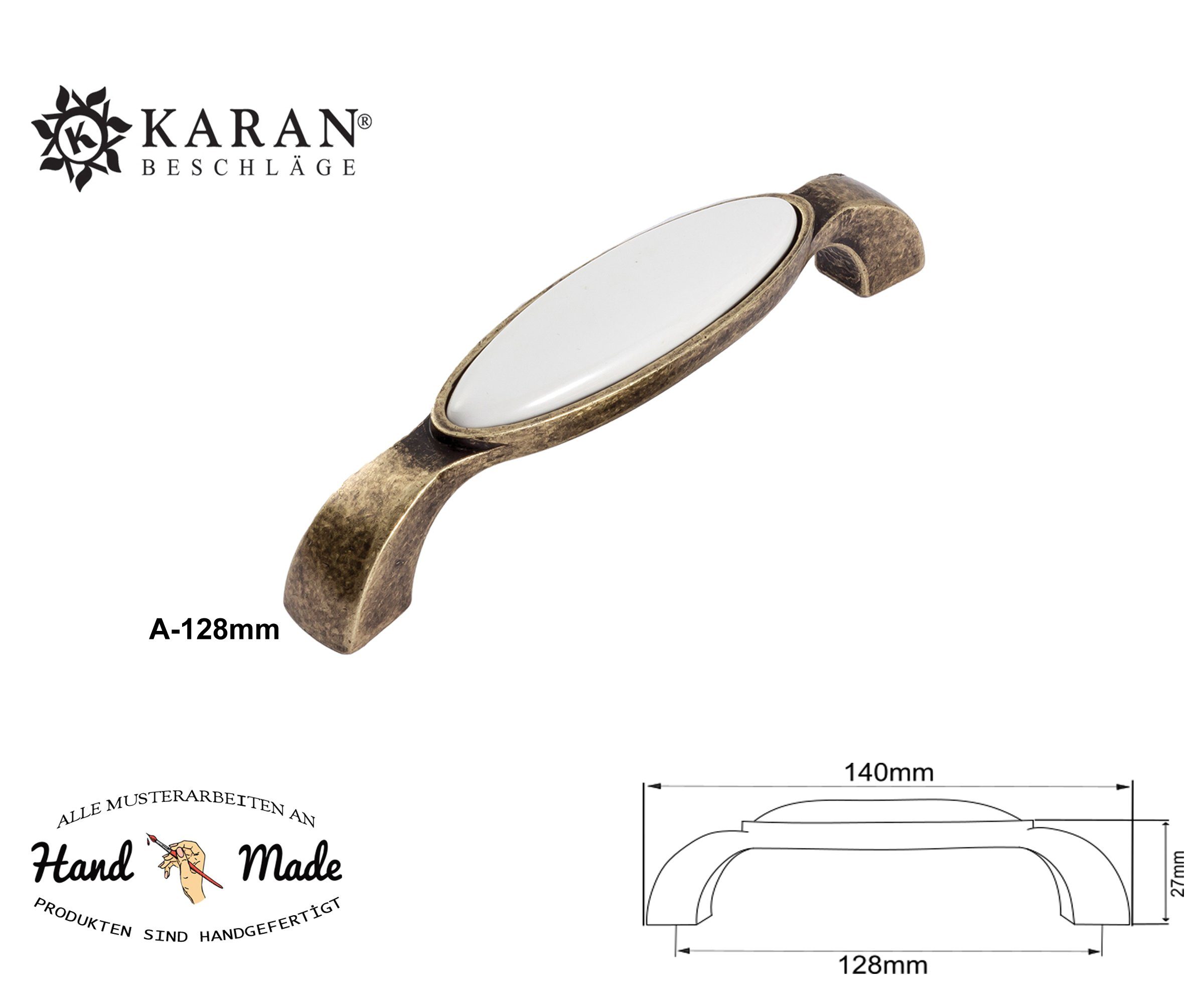 BESCHLÄGE KARAN Porzellan Handbemalt Schrankgriff, Schubladengriff, Möbelgriff, Möbelgriff