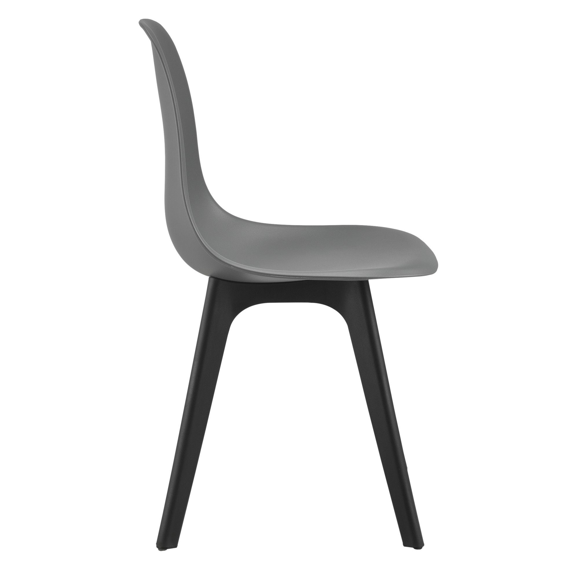 Esszimmerstuhl, grau en.casa »Eureka« 2er / | Stühle schwarz schwarz Set