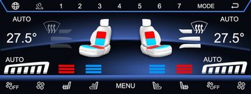 TAFFIO Tachometer Für BMW G01 G02 F97 F98 G30 G31 G32 8,8" Touch Klima AC Kontrollpanel