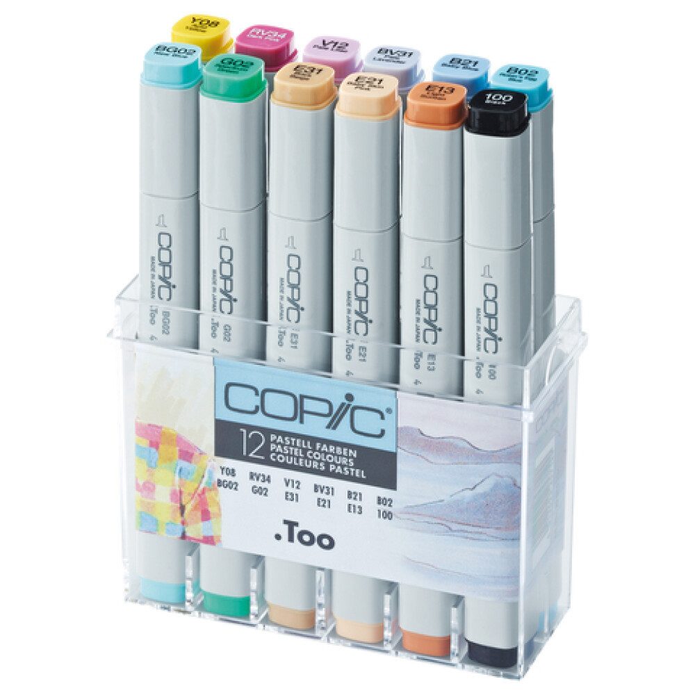 Marker Marker Classic Set - Pastell-Farben - 12 Stück