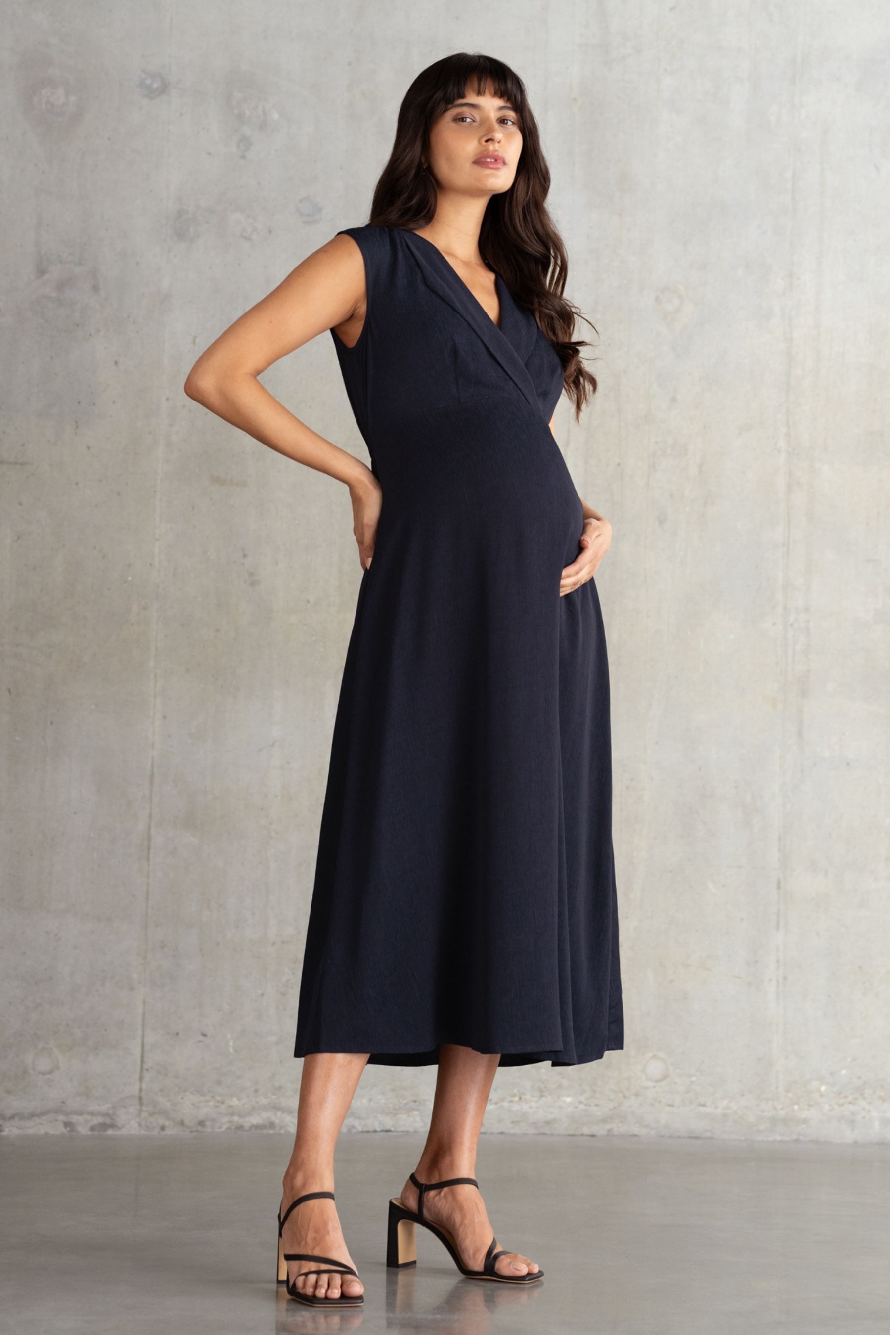 Seraphine Umstandskleid Seraphine Umstandskleid mit Kragendetail (1-tlg)