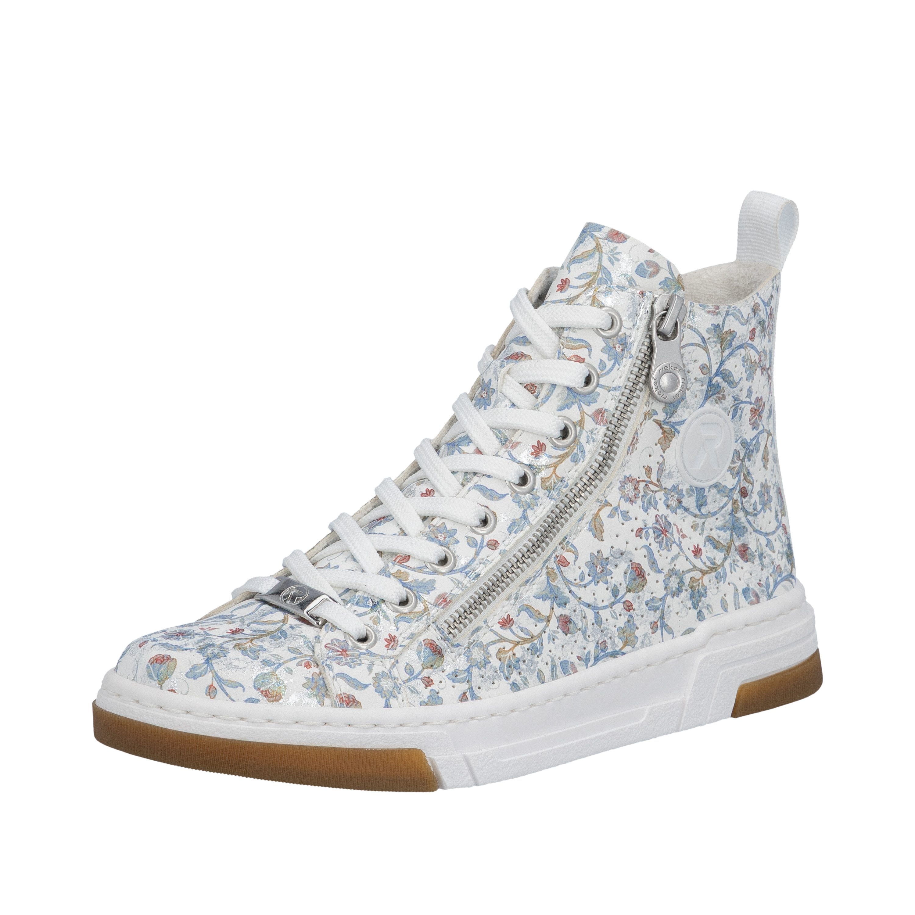Rieker Sneaker High Top-Sneaker, Freizeitschuh, Schnürschuh mit Plateausohl günstig online kaufen