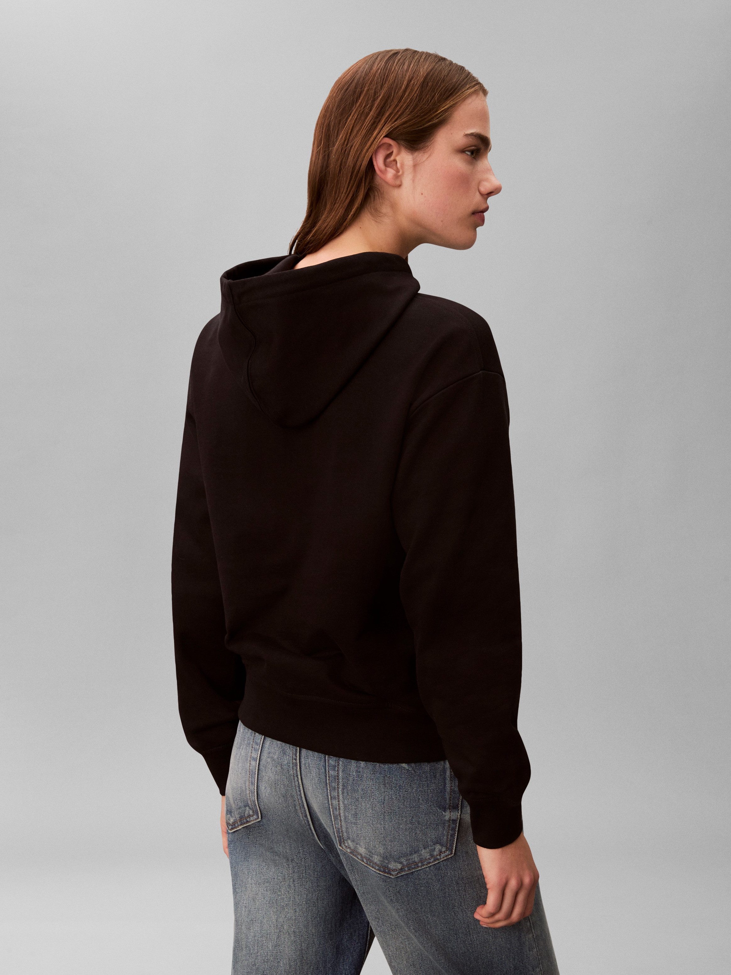 Calvin Klein Jeans Kapuzensweatshirt MONOLOGO Regular fit mit Kapuze und Kängurutasche
