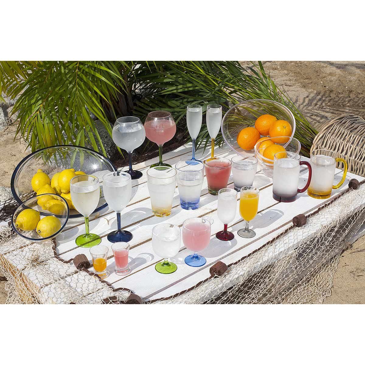 Sektglas Sektglas farblos Set 6 Stück, unzerbrechlich, Tritan, Party