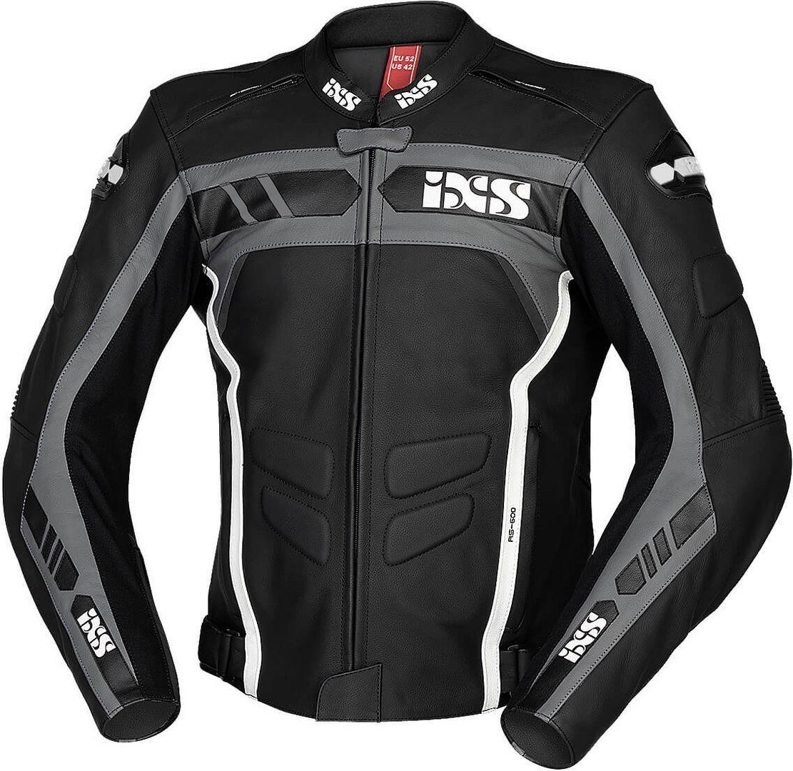 RS-600 1.0 IXS Motorradjacke Lederjacke Sport Black/Grey/White Motorrad