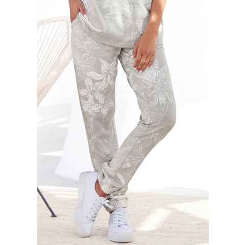 LASCANA Loungehose mit floralem Alloverdruck, Loungeanzug