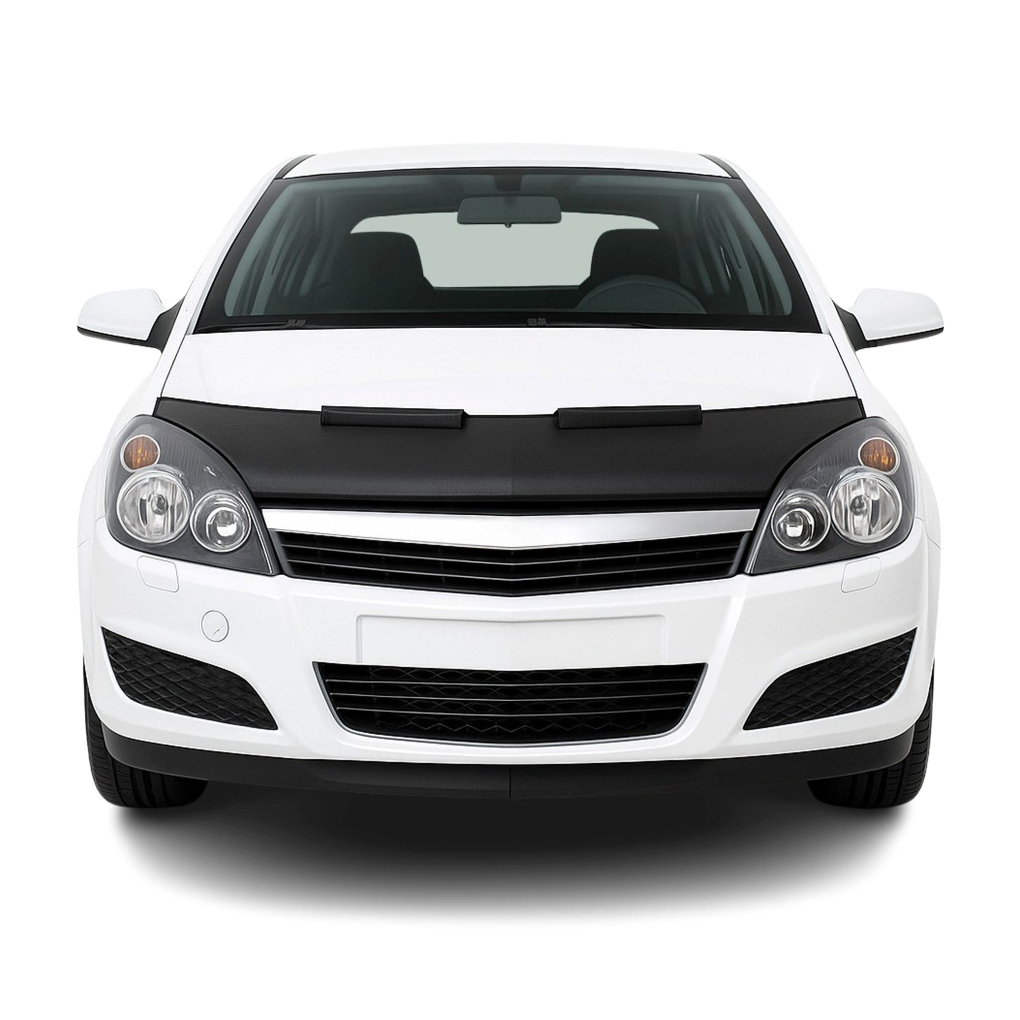 OMAC Frontstoßstange Haubenbra Bonnet Bra maske für Opel Astra H 2004-2009 Schwarz, 1-St., Haltbar