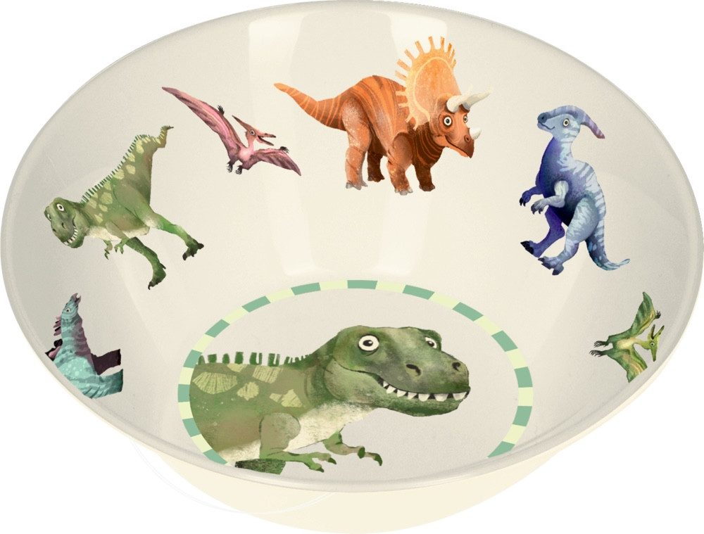 COPPENRATH DIE SPIEGELBURG Kinderschale Schale - Dino Friends, Polypropylen, (Set, 1-tlg), spülmaschinengeeignet und mikrowellengeeignet