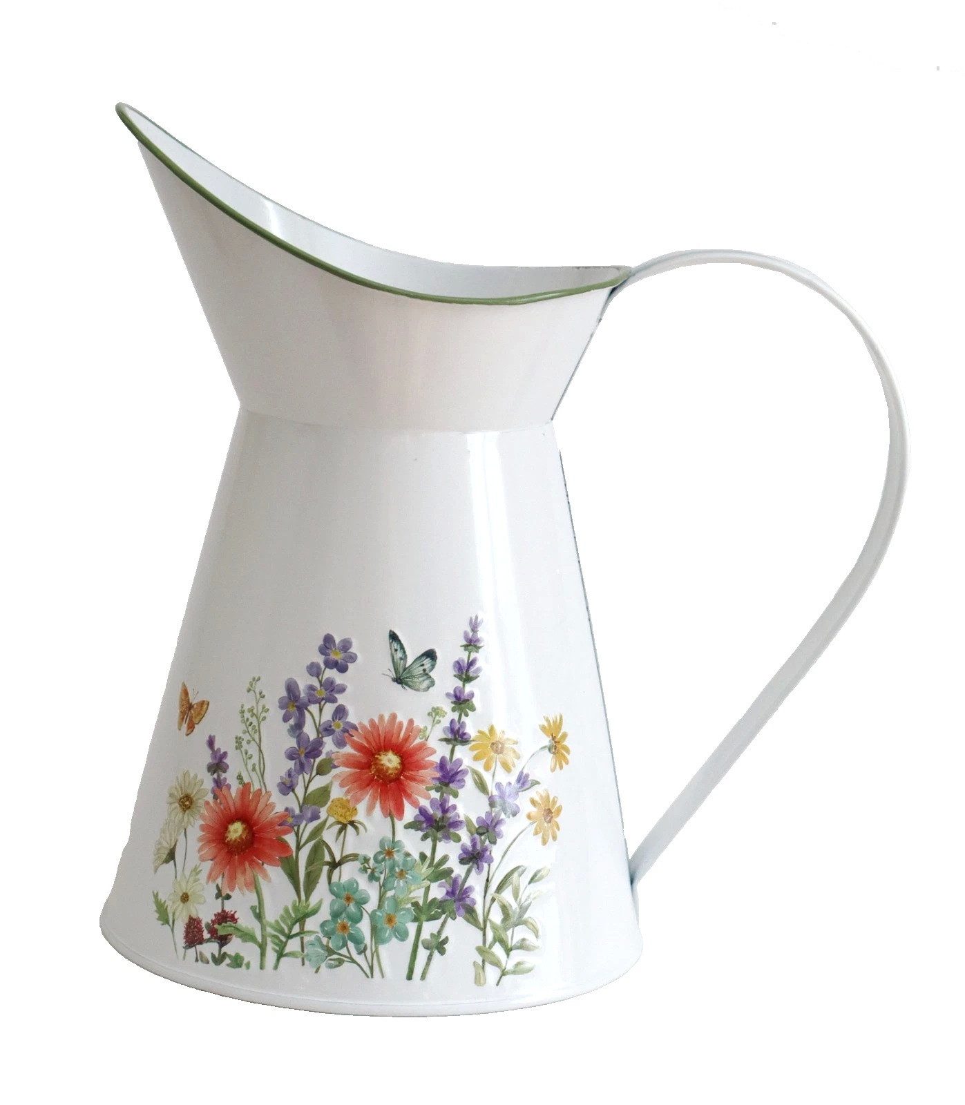dekotrend.gallery Kanne Deko Krug Kanne Karaffe Wasserkrug Metallkrug Milchkanne Vase Skulptur, Wasserkanne Gießkanne Dekofigur Dekoskulptur Dekoobjekt
