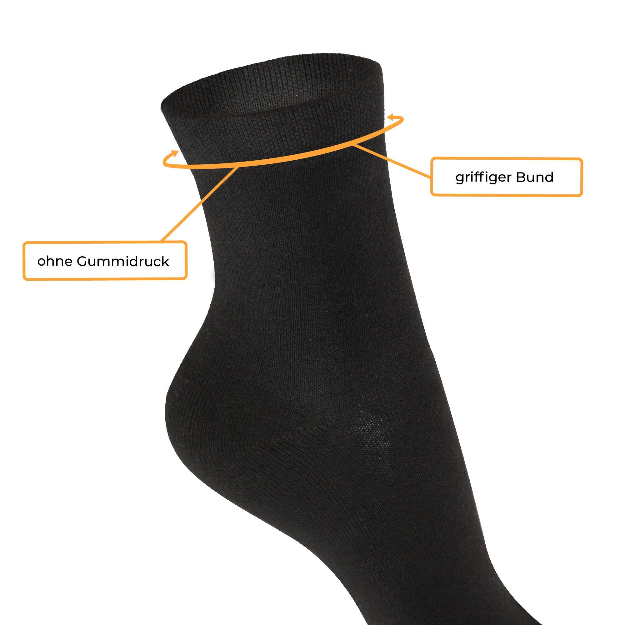 hemmy Fashion Basicsocken Businesssocken (3-Paar) Herren Business Socken, 3 - 24er Pack - Baumwolle Atmungsaktiv Anzug
