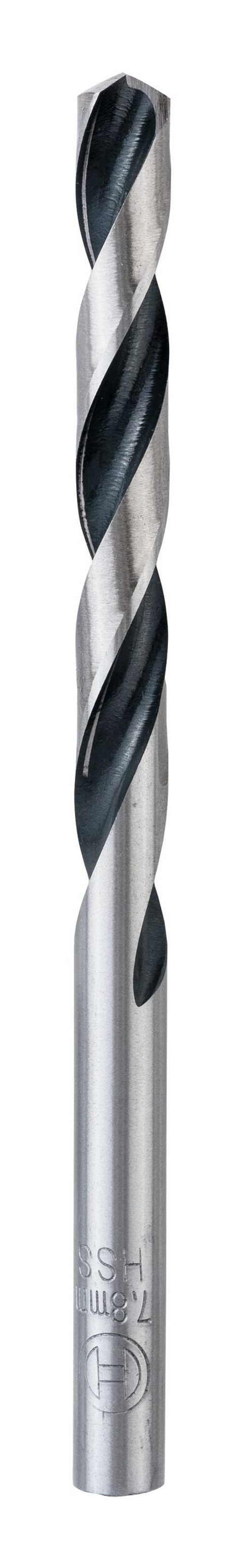 Metallspiralbohrer (DIN PointTeQ (10 Metallbohrer, mm 7,8 - BOSCH 10er-Pack - 338) Stück), HSS