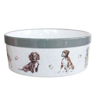 Wrendale Futternapf Wrendale Designs Keramik Hunde-Fressnapf - ca. 20,5 cm D, Keramik