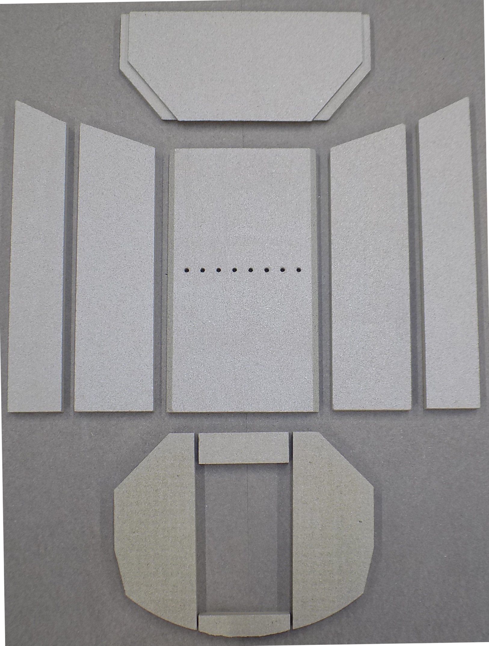 kaminXpert Feuerraumplatten D für Oranier Polar 8 Kaminofen Ersatzteil Feuerraumauskleidung