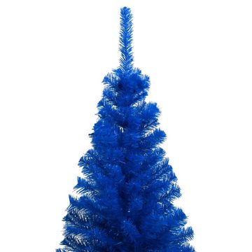 vidaXL Künstlicher Weihnachtsbaum Künstlicher Weihnachtsbaum mit LEDs Kugeln Blau 150 cm PVC