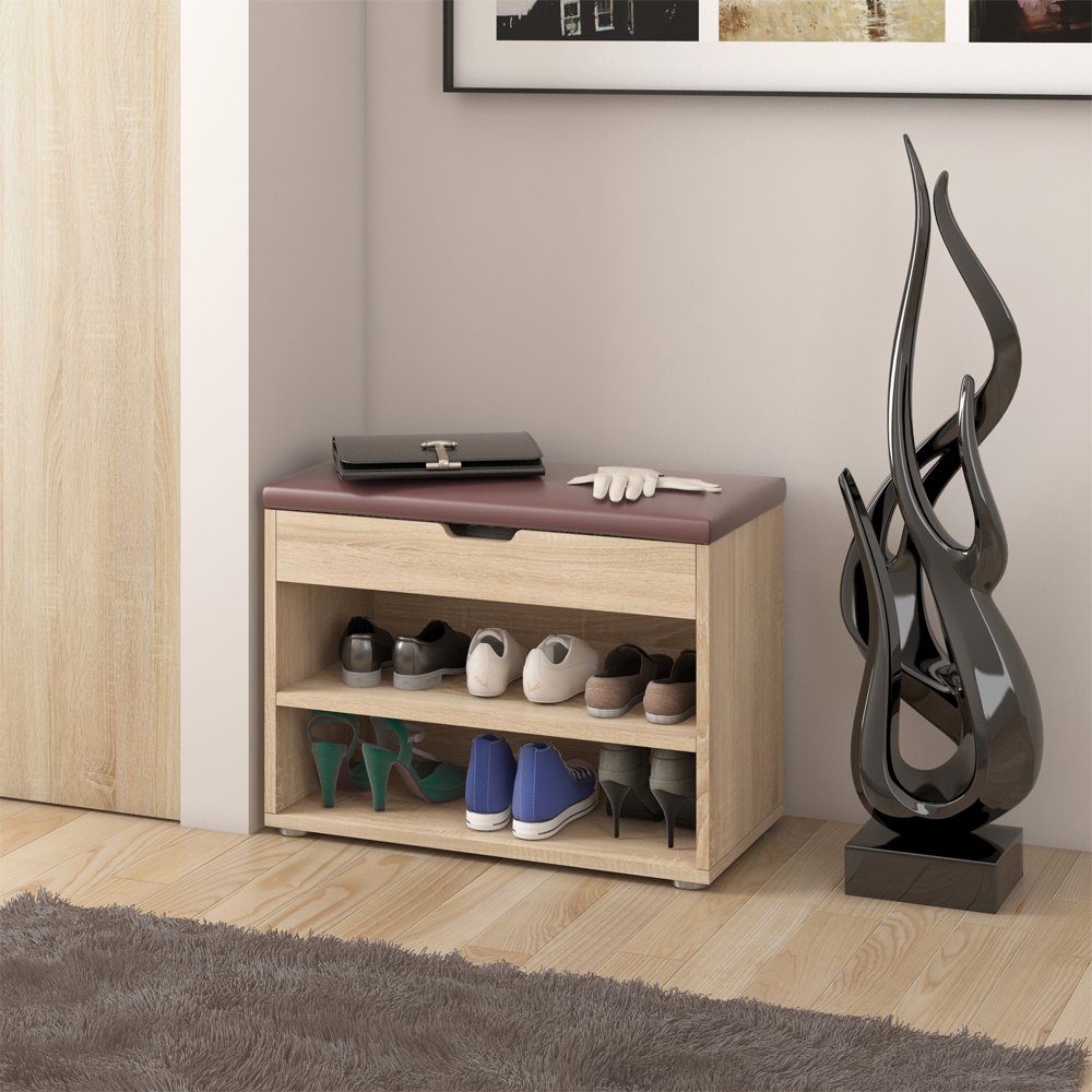 Vicco Schuhbank »Schuhschrank Schuhablage Sitzbank Klappdeckel 6 Paar