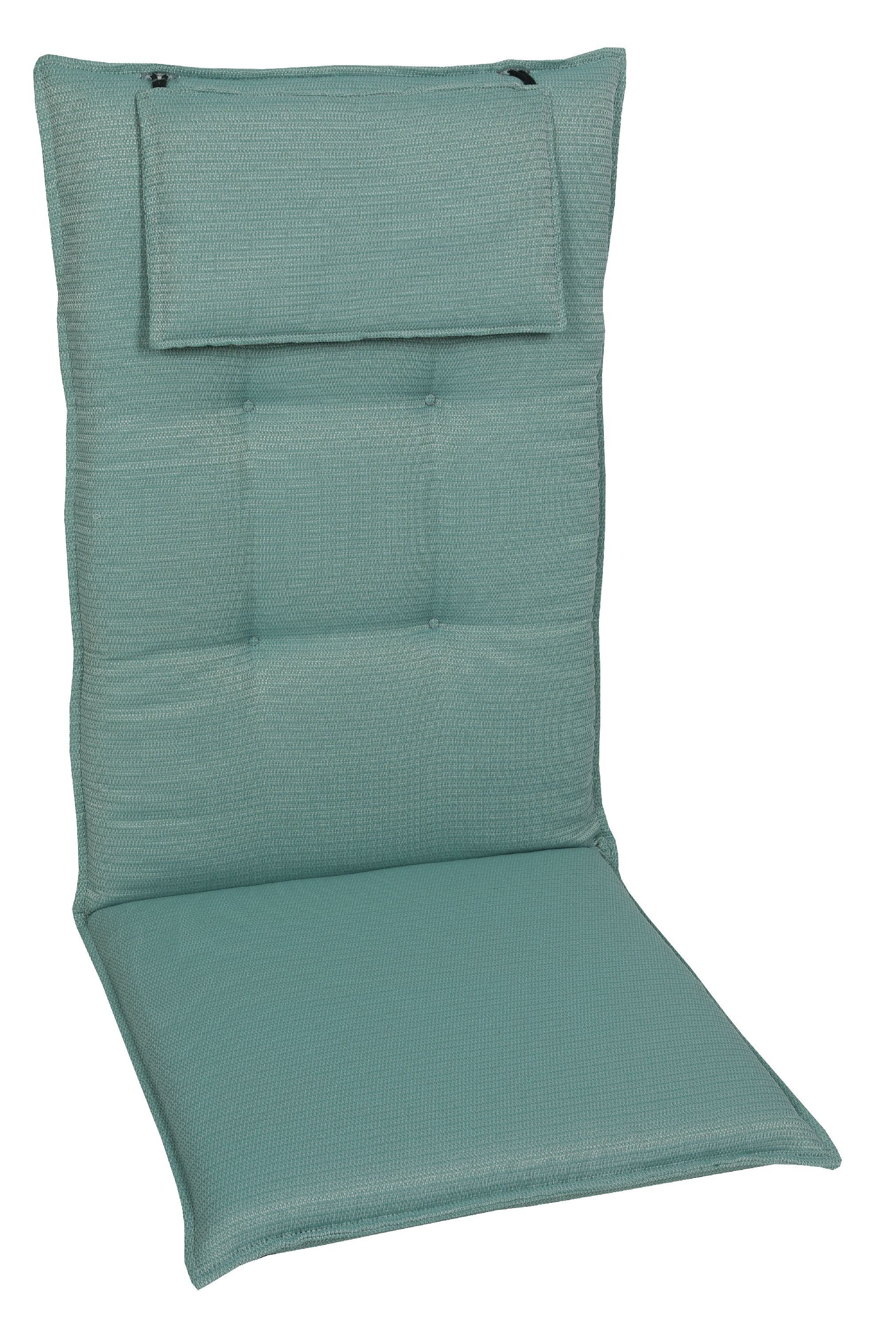 Sesselauflage Sesselauflage mittel LBH 108x50x7 cm türkis