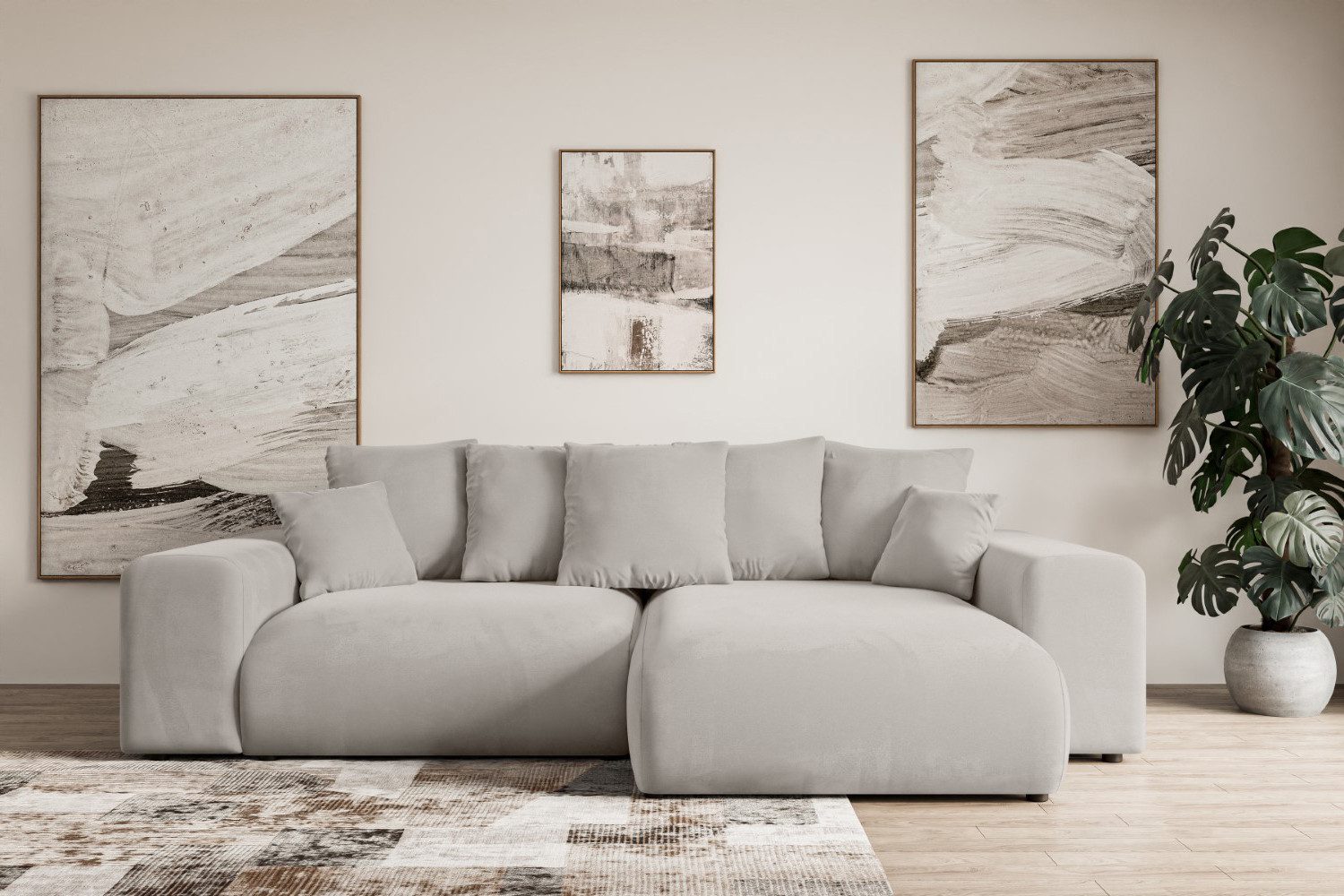 ALTDECOR Ecksofa ESKAR-L, Couch mit Schlaffunktion, günstig online kaufen