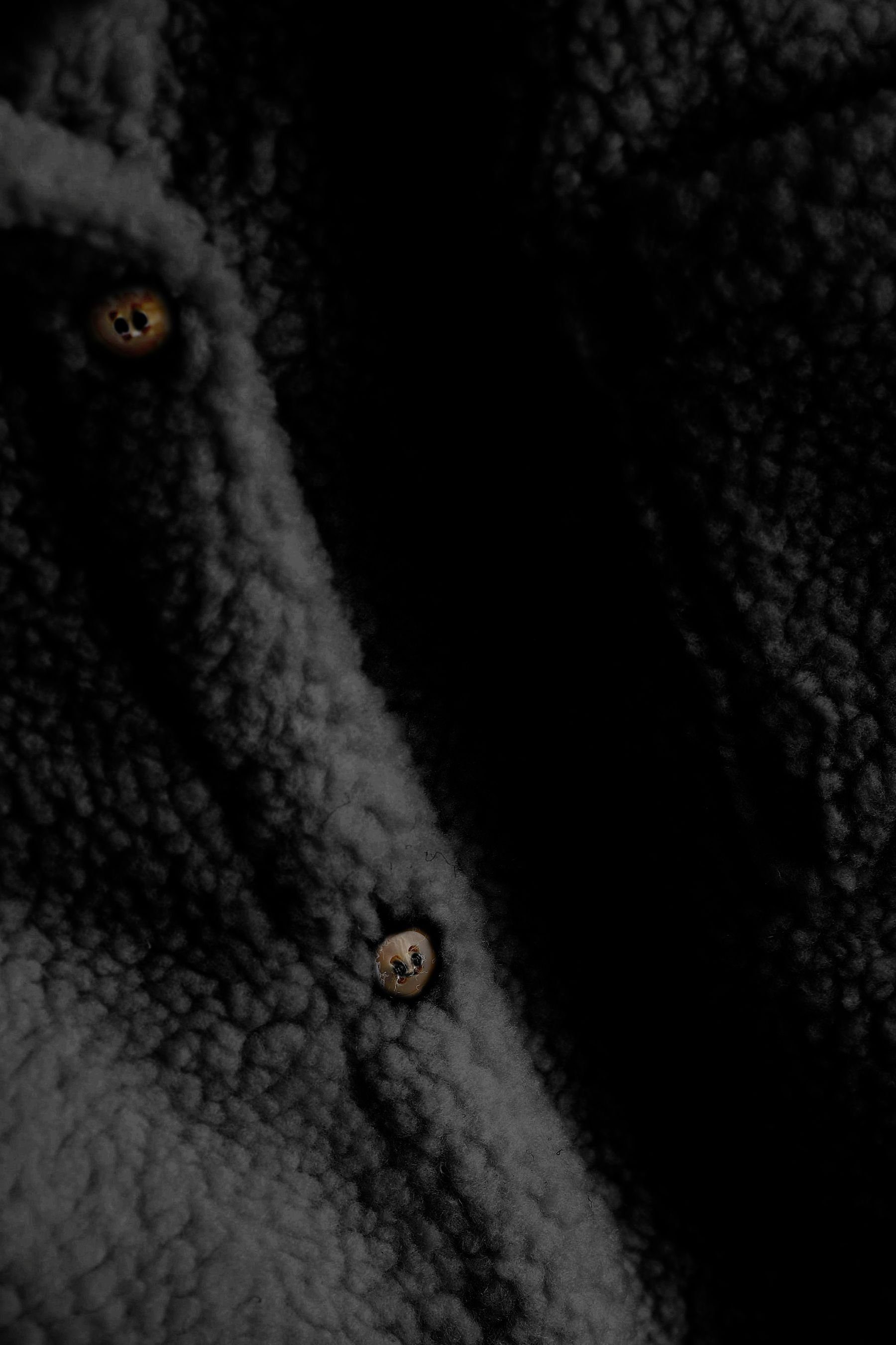 (1-St) Next Fleecejacke Fleece-Hemdjacke aus Black Teddystoff