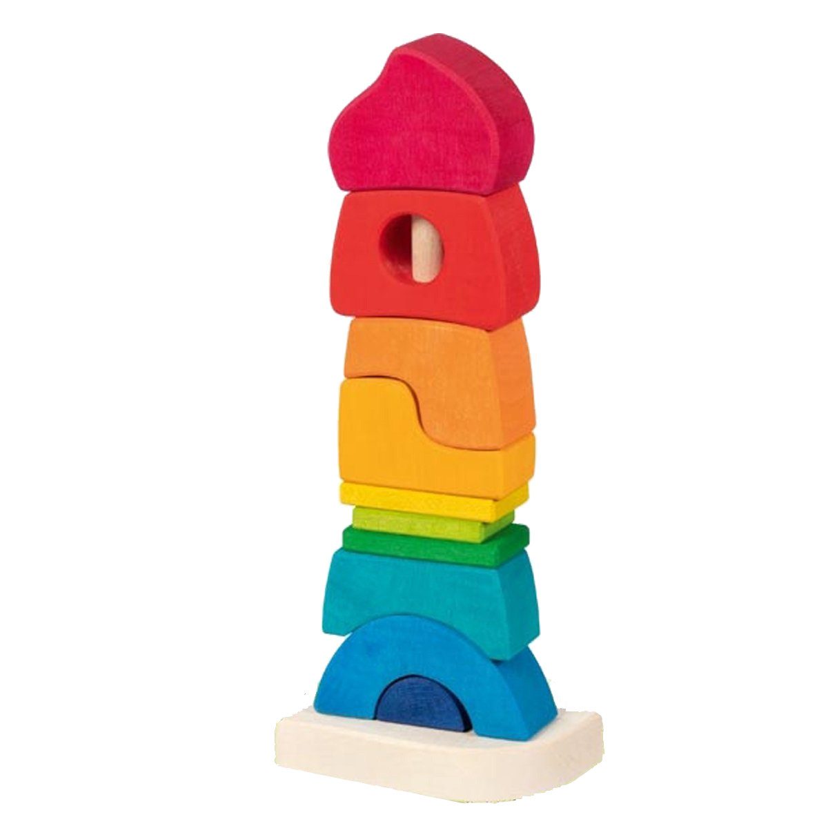 goki Stapelspielzeug Stapelschlösschen, (packung, 11-tlg), aus Ahornholz in Europa gefertigt