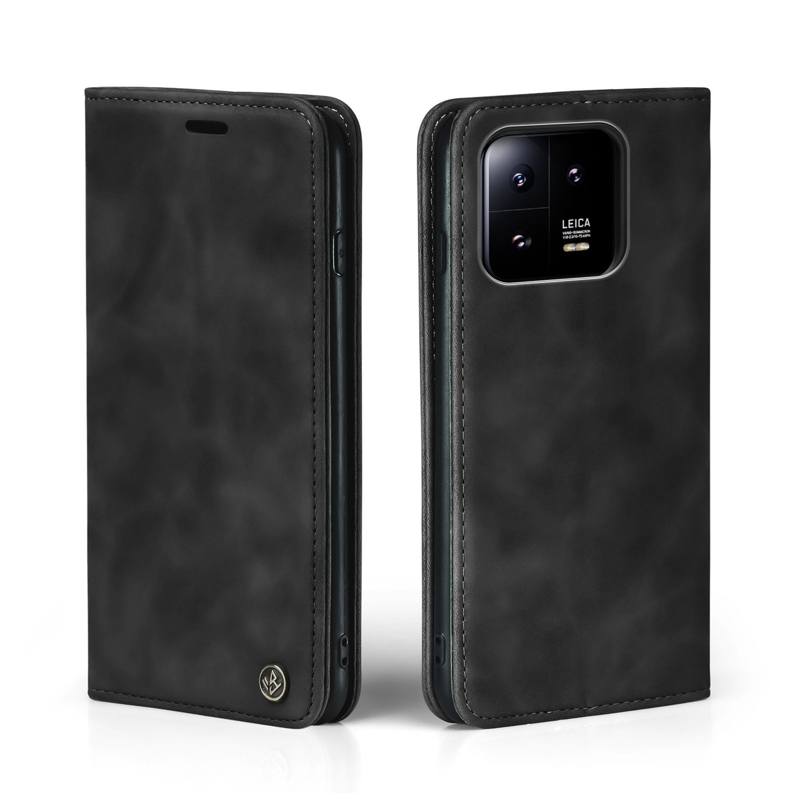 Tec-Expert Handyhülle Tasche Hülle für Xiaomi 13 6,36 Zoll, 6,36, Cover Klapphülle Case mit Kartenfach Fliphülle aufstellbar