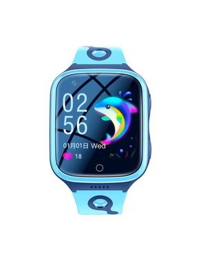 AUKUU Kinder-Smartwatch 1,4 Zoll HD-Farb-Touchscreen, 4G, IP67 wasserdicht Smartwatch Smartwatch, intelligente Uhr mit Videoanruf und SOS-Alarmfunktion für, Kinder