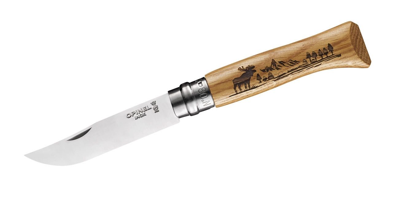 Opinel Taschenmesser Opinel No 08 ANIMALIA AMERICA, Elch