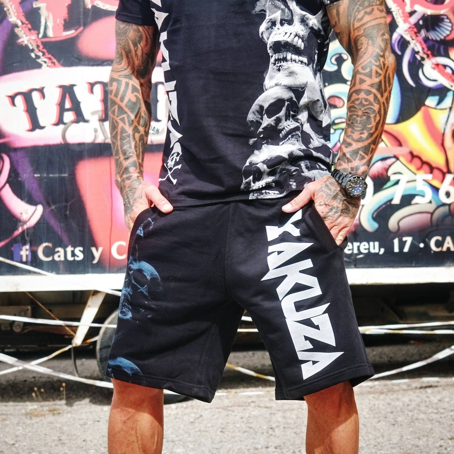 YAKUZA Sweatshorts Graveyard