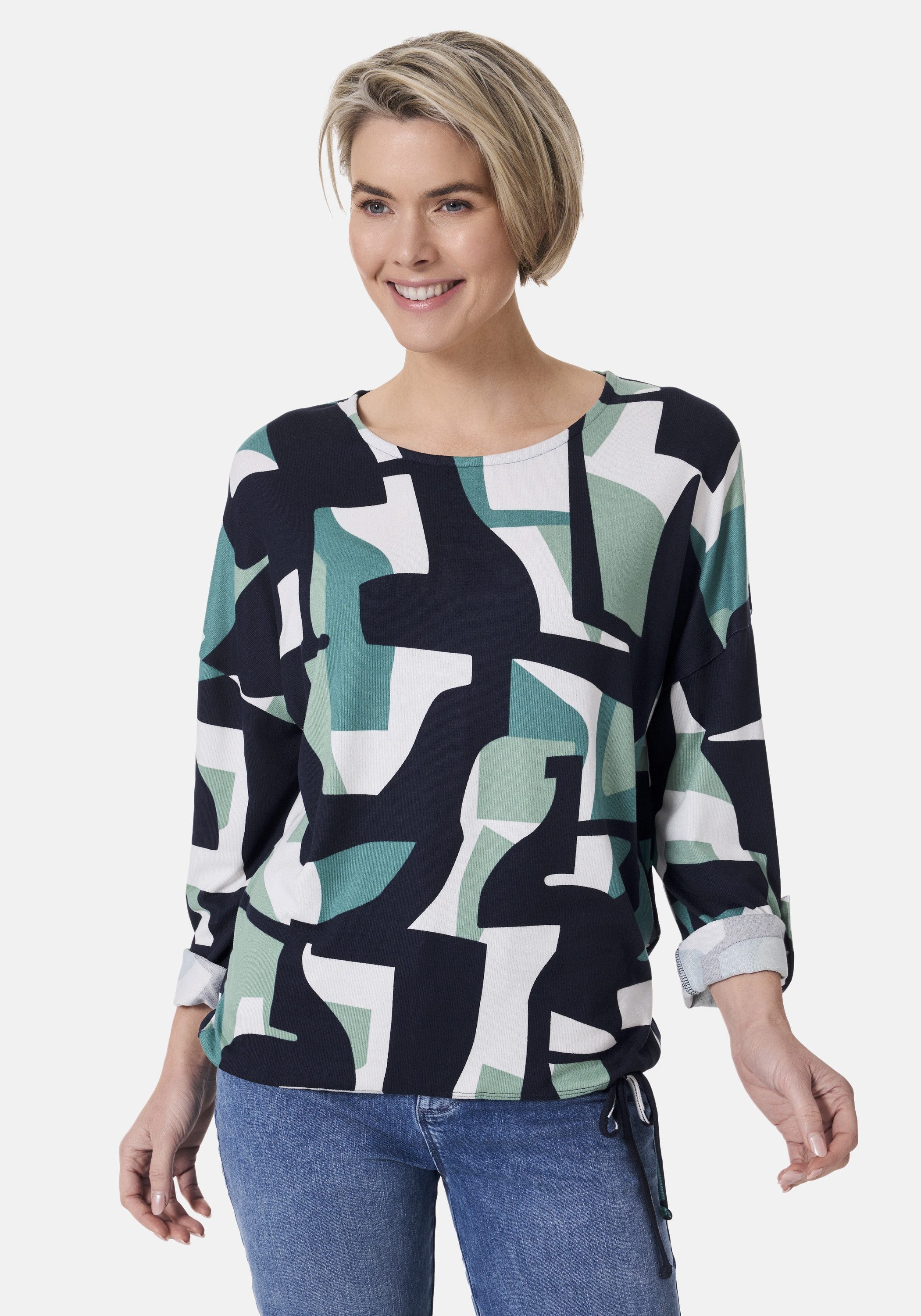 STOOKER WOMEN Langarmshirt CARLY Langarmshirt Rundhals Loose Fit Shirt Rundhals Langarm für Damen