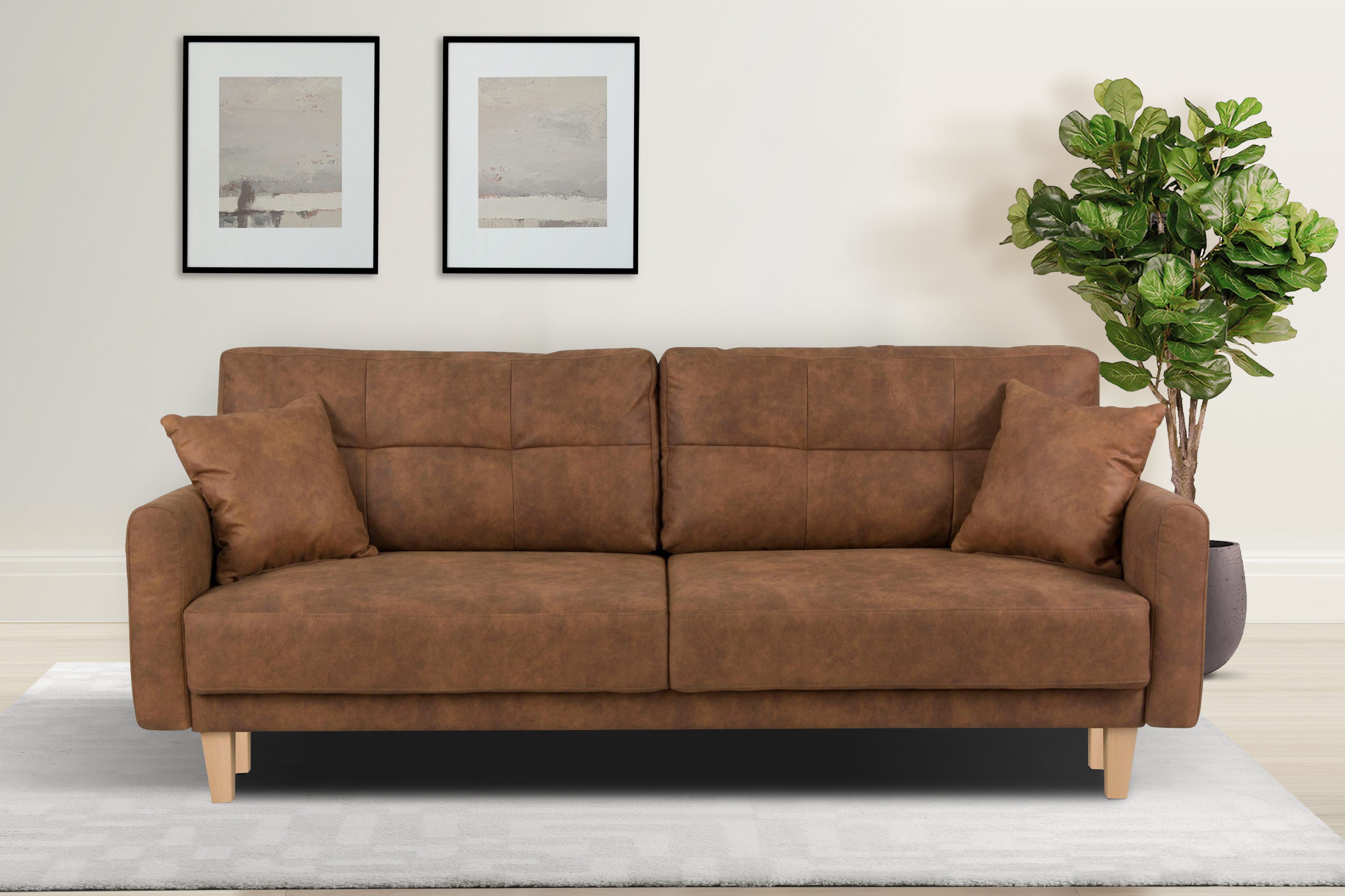 Home affaire 3-Sitzer TRIPLO optionale Schlafsofa günstig online kaufen
