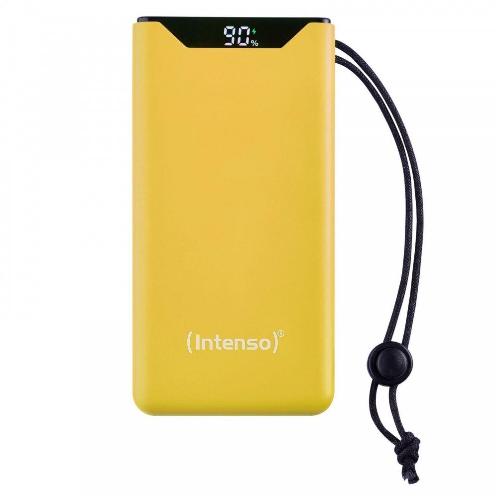 Intenso Intenso F10000 Powerbank. Smartphone-Ladegerät (USB-A und USB-C mit bis zu 20W, Gelb)