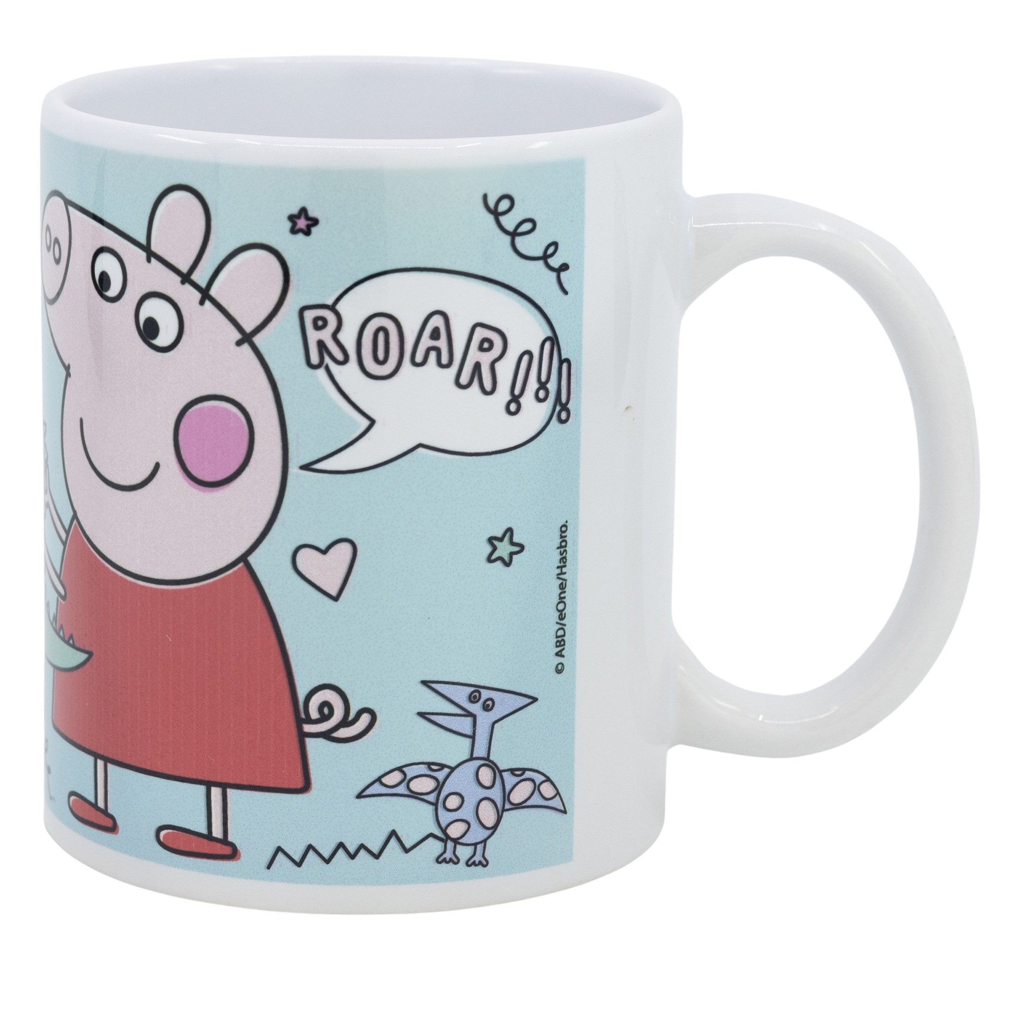 Peppa Pig Tasse Peppa Wutz George Teetasse Kaffeetasse Geschenkidee 325 ml, Keramik