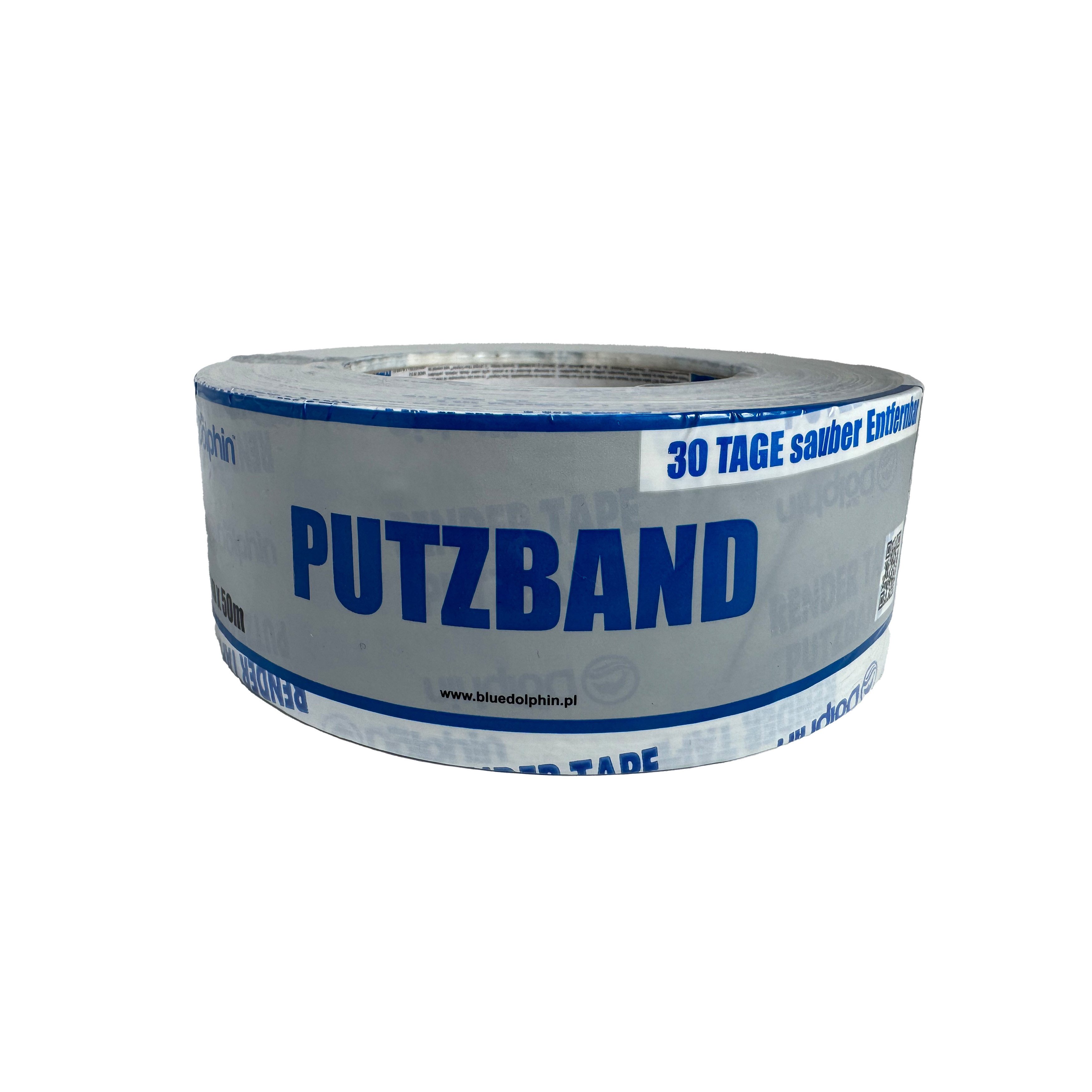 Kreppband Putzband für raue Oberflächen weiß 48 mm x 50 m