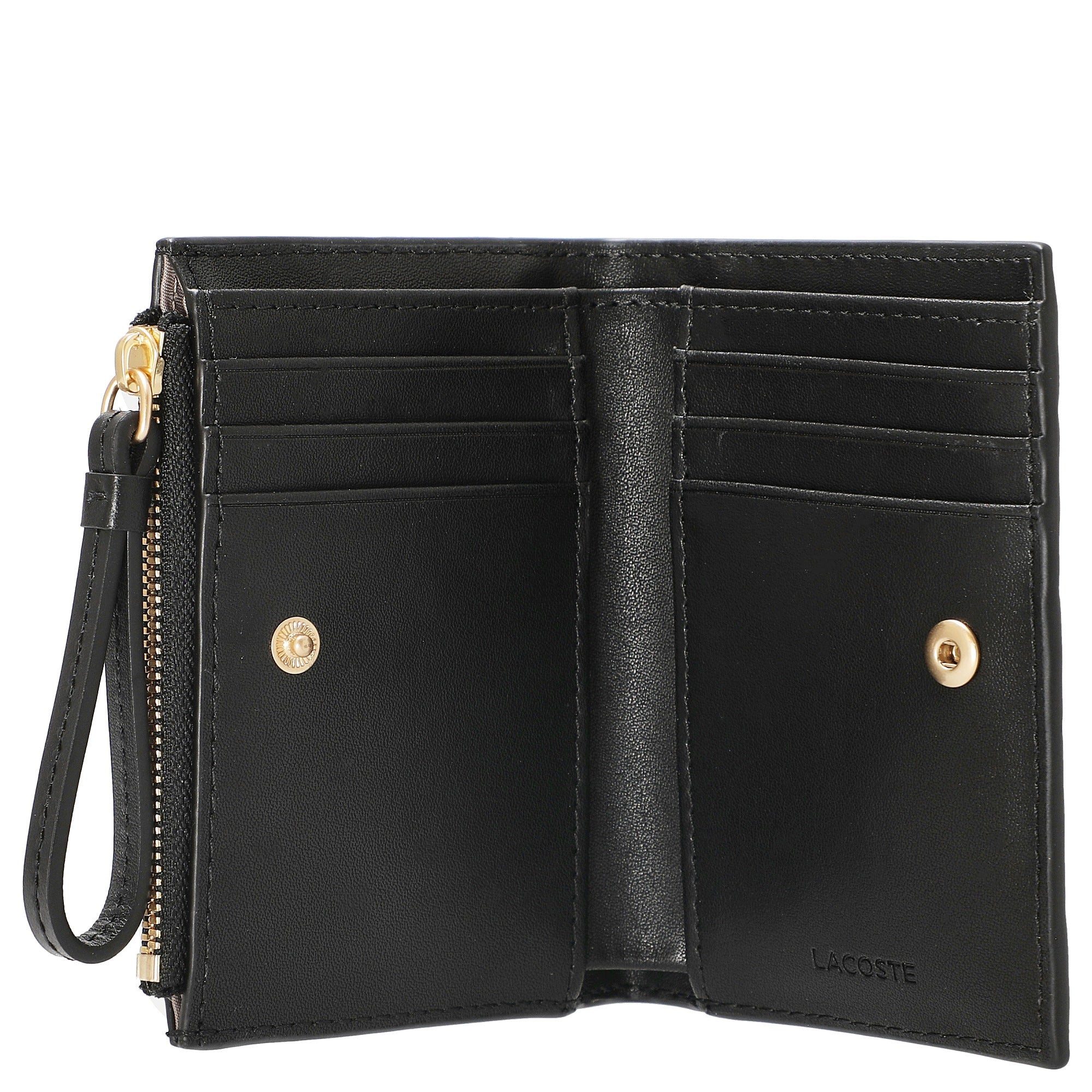 Lacoste Geldbörse Crocodelle - Geldbörse 6cc 12 cm (black)