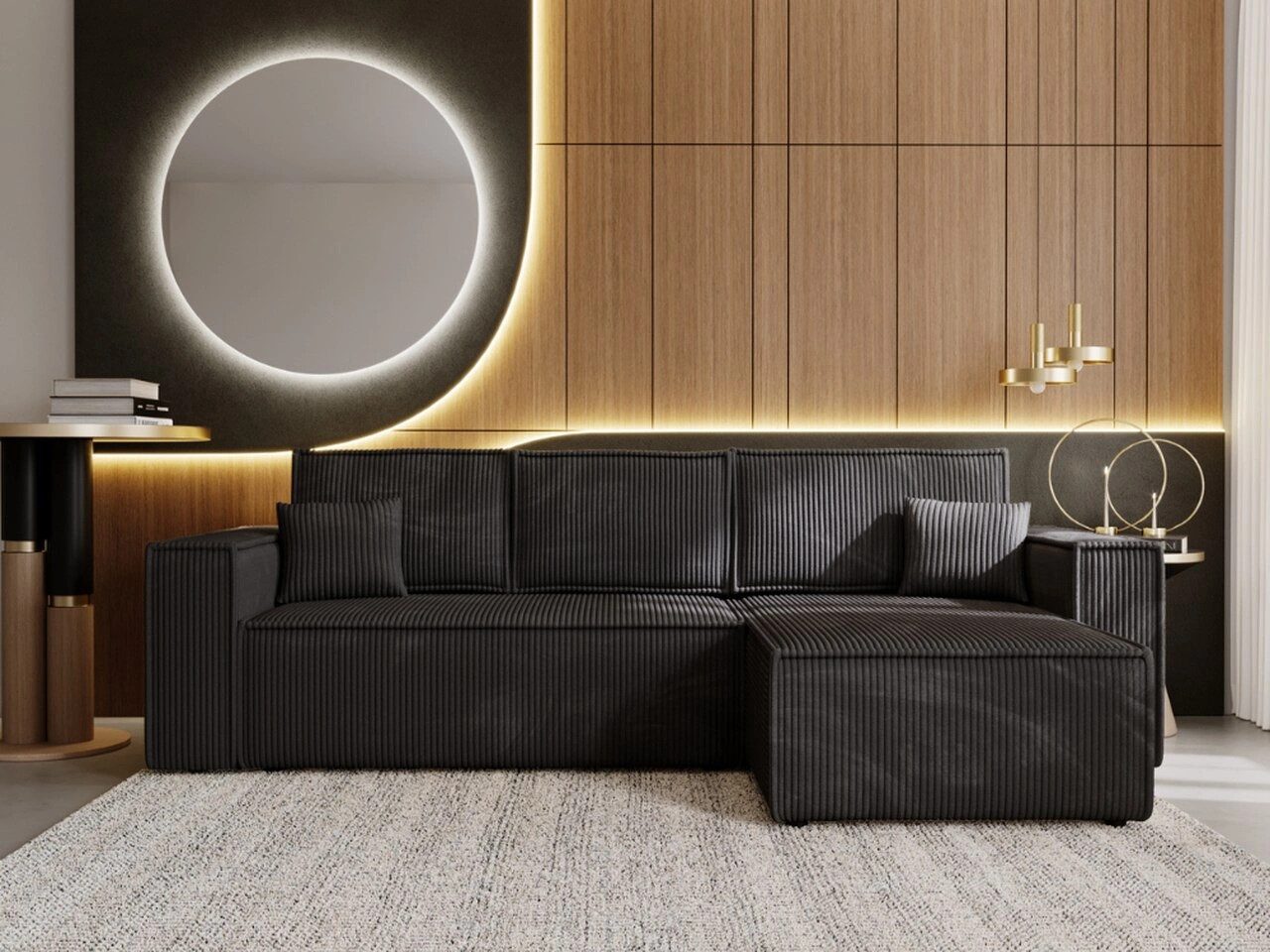 GrainGold Ecksofa L-Form PRATO mit Schlaffunktion günstig online kaufen