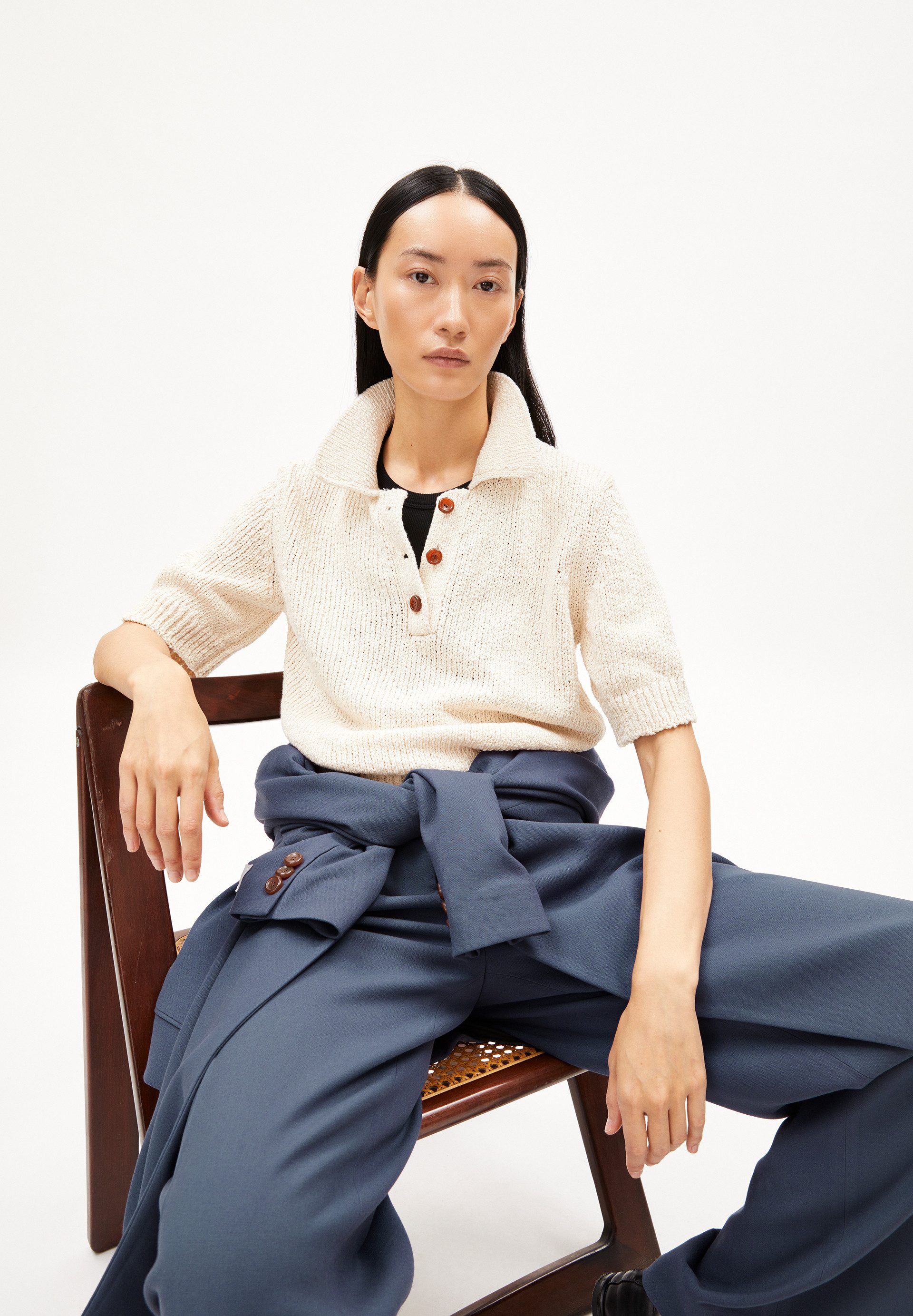 Armedangels Strickpullover AANYA Strickshirt aus Bio-Baumwoll Mix Regular Fit