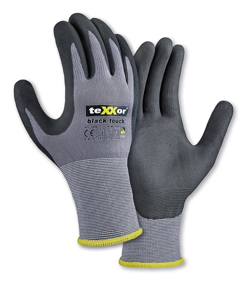 teXXor touch® Montage-Handschuhe 6 black Paar
