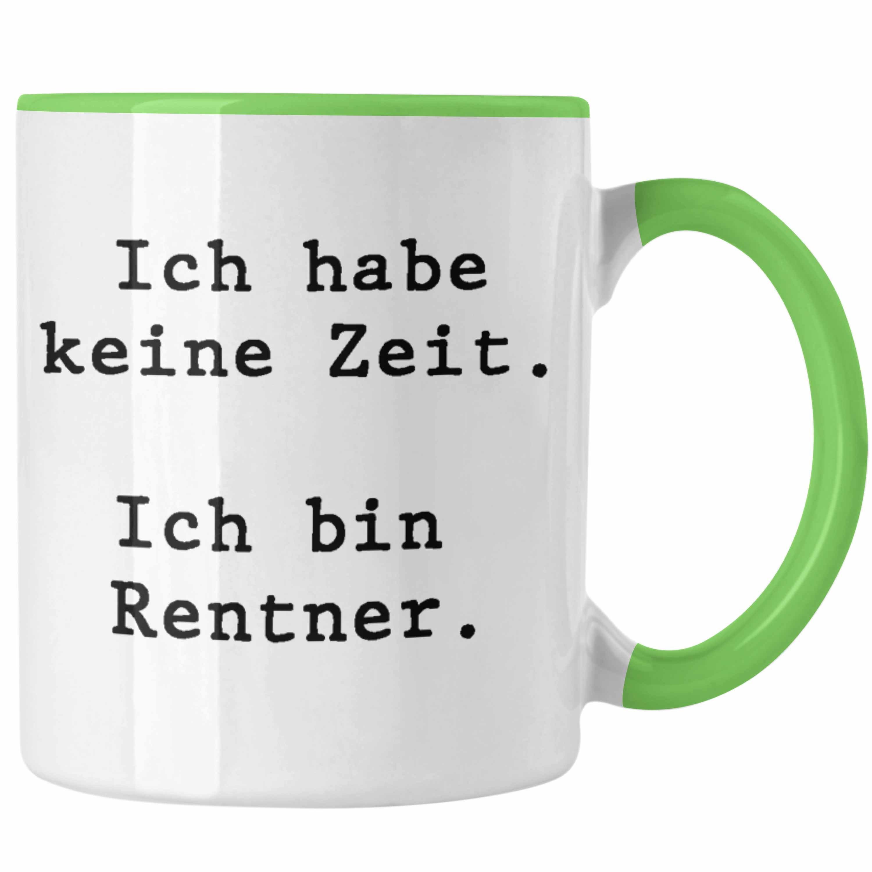 Mann für Frau Grün Ruhestand Rentnerin Tasse Ich Lustig Trendation Geschenke - Rentner Männer Rentner Bin Kollegin Trendation Tasse Geschenk Pensionierung Renteneintritt Frauen