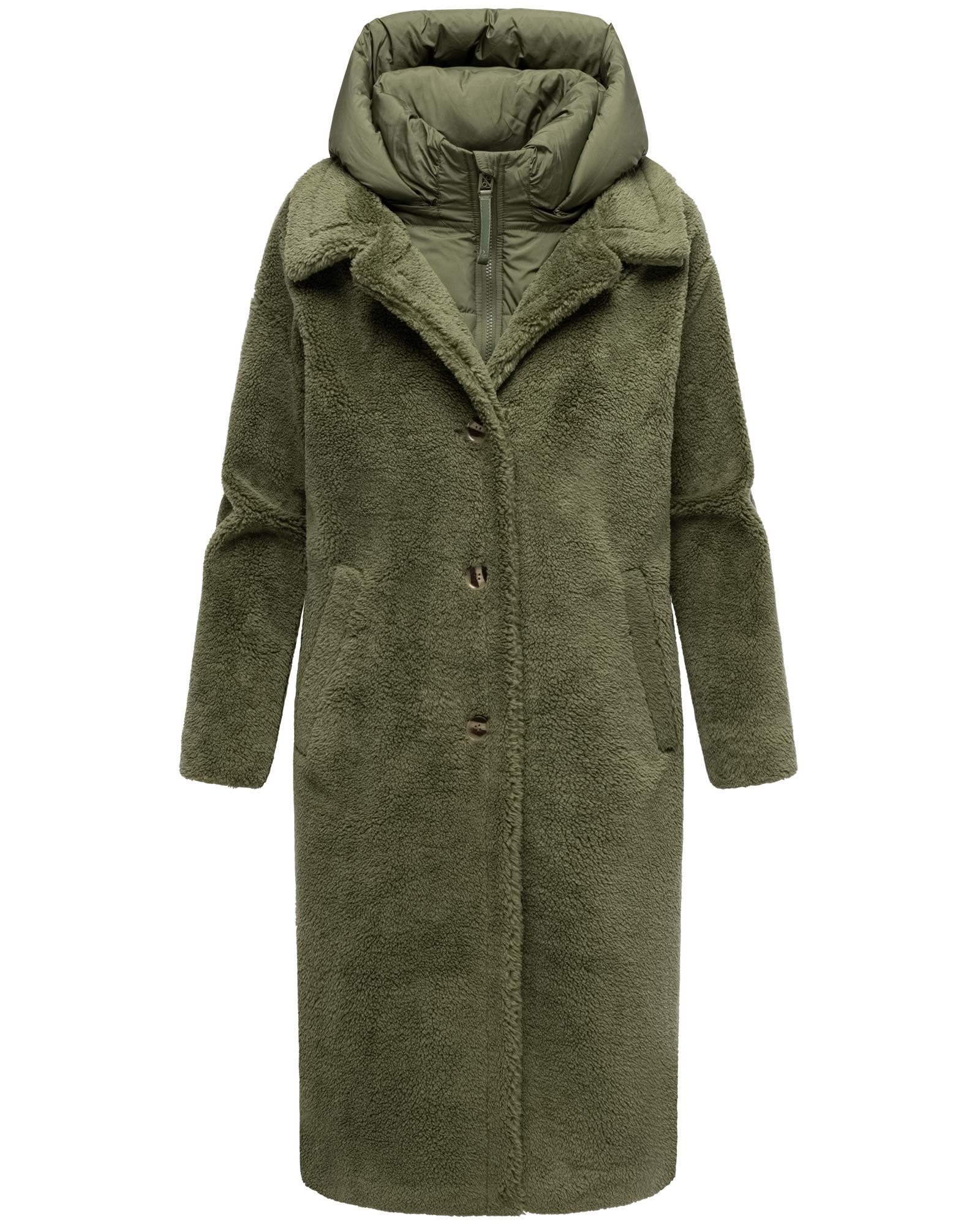 Navahoo Wintermantel Teddyzauber 14 Plüschmantel aus Teddyfleece mit abnehbmarem Krageneinsatz