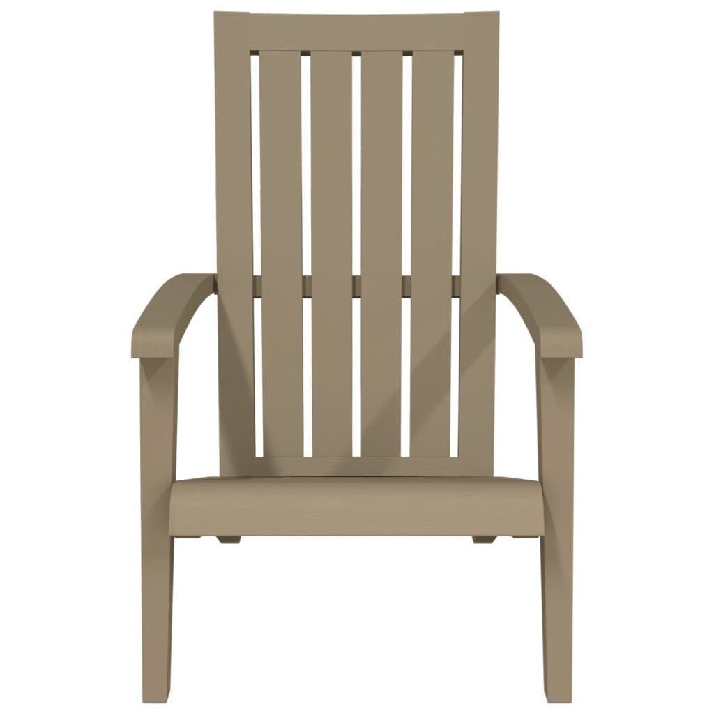 vidaXL Gartenstuhl Adirondack-Gartenstuhl Hellbraun Polypropylen (1 St)