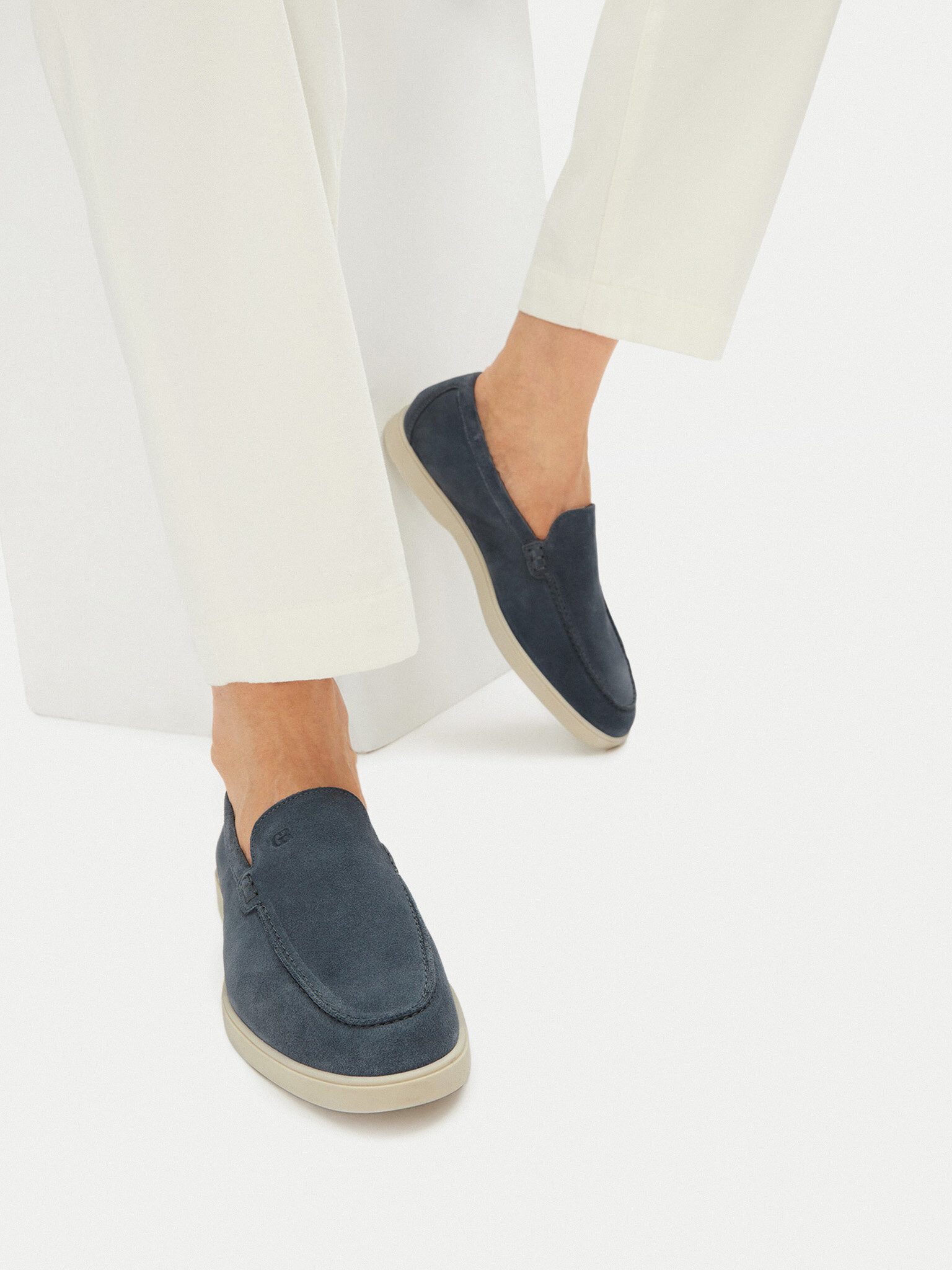 Gino Rossi Herren-Loafers Blau MASSI-01 MI08 Mokassin